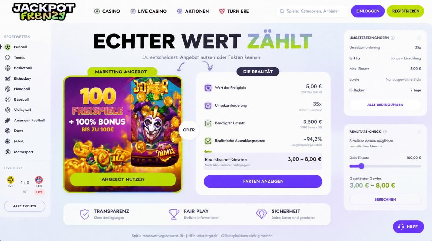 Promotion-Angebote mit klaren Bedingungen und echtem Wert